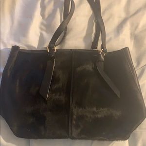 Cow Hide Black Purse